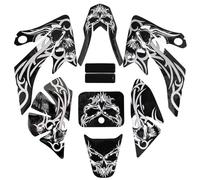 Vuzmode Parafango in plastica Carenatura Body Sticker Decal Grafica Kit CRF50 XR50 110cc 125cc SSR Taotao Baja SDG SSR Skull Moto Set di carenatura per moto