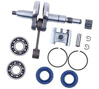 Vuzmode Paraolio for Cuscinetti a manovella Albero Motore e Fasce Elastiche pistone da 42,5 mm, for STIHL, MS250 MS230 MS 250 230 025 023 Parti Motore Motosega Anello del pistone