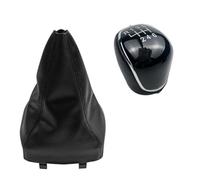 Vuzmode Pomello del cambio a 5/6 velocità, ghetta for leva di avvio, copertura for pallamano, for Ford, for Mondeo, 4 IV Mk4 2007-2014 Copertura della cuffia del cambio(BLACK Black 6 speed 2pcs)
