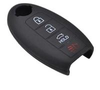 Vuzmode Portachiavi for chiave auto a 4 pulsanti, for NISSAN, 370Z Altima Maxima, for Murano, Rogue Sentra Versa Titan Cover in silicone for portachiavi con telecomando for Custodia per chiave auto