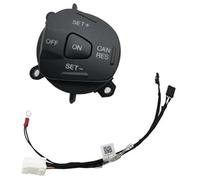 Vuzmode Pulsante di controllo della velocità di crociera for auto, for Fiesta, MK7, for Ecosport, 2013 Volante multifunzione for auto Pulsante interruttore di controllo della velocità Luce blu con cav