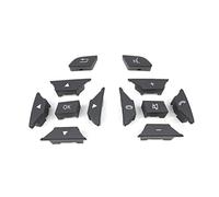 Vuzmode Pulsante sul volante dell'auto, for Benz, CE GLK Classe A W204 X204 W212 W218 W156 W246 Coperchio dell'interruttore di controllo Interruttore al volante(BLACK Gray)