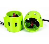 Vuzmode RC Bait Tug Boats 12V-24V Motore senza spazzole Propulsore subacqueo CW CCW Elica in nylon a 4 pale, for robot subacqueo fai-da-te Elica per barca in metallo(1pair)