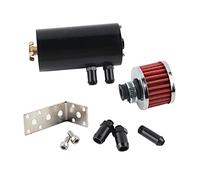Vuzmode Serbatoio for olio con filtro in alluminio universale da 0,3 litri, spazzolato, con tappo a vite, for auto Filtro dell'aria abitacolo