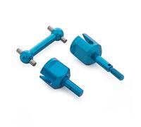Vuzmode Set sterzo in Lega di Alluminio Albero Motore Osso di Cane Giunto elica Verticale, for Tamiya, for Telaio TT02 1/10 RC su Auto da Strada Braccio di Sospensione RC(Gearbox Cup Joint Bl)