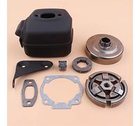 Vuzmode Silenziatore di scarico 3 8 Kit guarnizioni pignone tamburo frizione, for Husqvarna, 51 55, for Rancher, ricambi for seghe a catena Kit frizione tosaerba