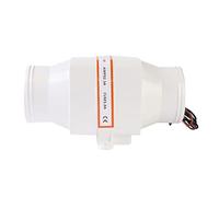 Vuzmode Soffiatore d'Aria di sentina Elettrico in Linea for Barche Marine 4 Pollici 270 CFM 12V Bianco Ventilatore per Motori marini
