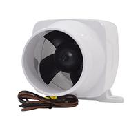 Vuzmode Soffiatore d'Aria for sentina Marina in Linea da 4'Hose 12V 270 CFM Silenzioso for Barca e Camper, Bianco Ventilatore per Motori marini