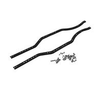 Vuzmode Telaio in Acciaio Inossidabile Rotaie del Telaio RC Car Metal Trave 1/10 RC Crawler, for assiale, for SCX10 II AX90046 RC Parte di Auto da Arrampicata Collegamento Sospensione Auto RC