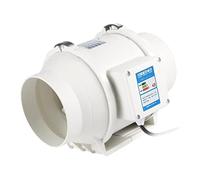 Vuzmode Ventilatore Elettrico for sentina Marina da 4 Pollici for Barche, Accessori for roulotte, ABS, Bianco Ventilatore per Motori marini