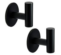 Vuzvuv - Ganci adesivi in acciaio inox SUS304, resistenti e impermeabili, ganci da parete autoadesivi per cappotti, accappatoio, asciugamani, per bagno, cucina, hotel, ganci da parete - 2 pezzi