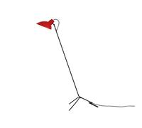 VV Cinquanta Lampada Da Terra Nera/Rosso