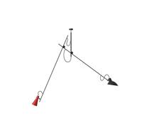 VV Cinquanta Lampadario Nero/Rosso