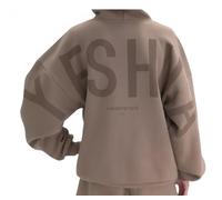 VVAULT Felpa oversize Christian Heavyweight Faith, pullover con cappuccio essenziale, stampa grafica lettera perdonata, Colore: 21., M