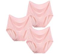 VVAULT Sofilace - Mutandine eleganti e confortevoli a tenuta stagna per anziani, biancheria intima da donna, in cotone, mutandine per controllo della pancia, 3 pezzi, 3 pezzi - 9, XXL