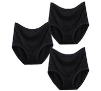 VVAULT Sofilace - Mutandine eleganti e confortevoli a tenuta stagna per anziani, biancheria intima da donna, in cotone, mutandine per controllo della pancia, 3 pezzi, 3 pezzi - 15, XL