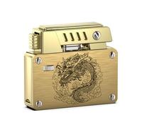 VVAY Accendino Benzina Vintage, Antivento, Motivo Drago - Fornito Senza Benzina