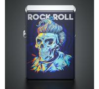 VVAY Accendino Personalizzato, Accendino Benzina Antivento, in Ottone, Venduto Senza Benzina