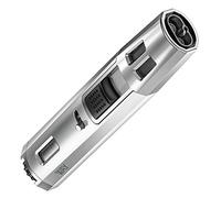 VVAY Accendisigari antivento in lega di zinco a 2 getti, torcia regolabile, lunga portata, ricaricabile a gas butano, multifunzionale, venduto senza gas