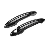 VVBNIN Compatibile con Mini per Cooper S R50 R52 R53 R55 R56 R57 R58 R59 R61 Copertura Esterna della Maniglia della Porta Esterna in Fibra di Carbonio Copri Maniglia Porte Auto
