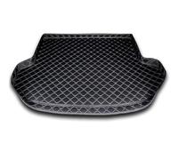 VVBUG Pelle Auto Tappetino Bagagliaio per Koleos II, Antiscivolo Copri Baule Fodera Bagagliaio Proteggi Baule Accessori,A/BlackBeige