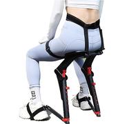 VVDPJLS Sedia indossabile invisibile regolabile sedia indossabile invisibile sgabello pieghevole portatile, nessuna parte delle gambe sedile leggera ergonomica, regolare l'altezza del sedile, sedile