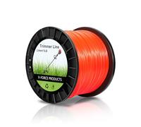 VVFLED Filo per decespugliatore 095, resistente, in nylon, 2,4 mm x 260 m, arancione, rotondo, per decespugliatore da giardino (0,2 cm x 269,1 m)