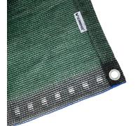 VVFLED Telo ombreggiante 70% verde, 3 x 3 m, tessuto a rete parasole da giardino, copertura durevole e resistente ai raggi UV, rete verde con occhielli e occhielli, per serra, patio, pergola