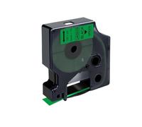 VVHKMSIL 10pcs 45013 D1 nastro compatibile D1 12mm Etichetta Cassette Funziona con 45010 45016 45017 45018 per Etichetta Manager 160 280 Etichetta Maker(Black on Green)