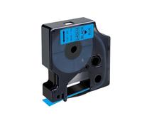 VVHKMSIL 10pcs 45013 D1 nastro compatibile D1 12mm Etichetta Cassette Funziona con 45010 45016 45017 45018 per Etichetta Manager 160 280 Etichetta Maker(Black on Blue)