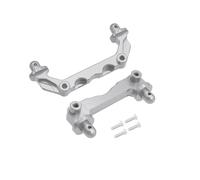 VVHKMSIL 2 pezzi 14210 metallo anteriore posteriore auto guscio colonna pilastri corpo post RC auto parti di aggiornamento in alluminio(Silver)