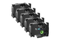 VVHKMSIL 5 pezzi 18/26/36 mm Attacco a nastro a nastro non addesivo Compatibile con modelli di stampante STE-141 STE-151 STE-161(18mm)