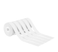 VVHKMSIL 5pcs 15mm x7m Etichetta continua di carta compatibile con P12 P15 D30 Q30 Etichetta Etichetta Stampante Termica autodida(White)