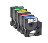 VVHKMSIL 5pcs 45013 12 mm d1 nastro compatibile con etichetta 160 280 stampanti nastro per stampanti per 45010 45016 45018(5Mixed Colors)