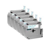 VVHKMSIL 5pcs MK-231 MK231 Sostituzione del nastro etichetta compatibile per MK231 MK-131 431 531 631 12 mm OFFERTI CON PT70 PT70 Etichetta Macchina della stampante(Blue on White)