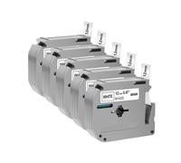 VVHKMSIL 5pcs MK-231 MK231 Sostituzione del nastro etichetta compatibile per MK231 MK-131 431 531 631 12 mm OFFERTI CON PT70 PT70 Etichetta Macchina della stampante(Black on White)