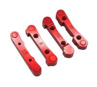 VVHKMSIL Accessori in metallo Codici braccio anteriore e posteriore compatibili con Racing MT16 BX12 RX12 X12S P12 1/14 JIUSI MT14R PT14R(Red)