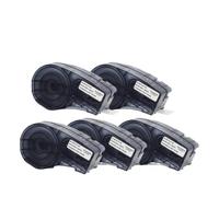 VVHKMSIL Cartuccia per etichette con chip Cartucce a nastro M21-750-595-WT compatibili con la stampante per etichette M210 M211 M210-LAB(5PK)