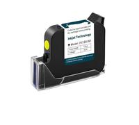 VVHKMSIL Compatibile con i modelli di stampante Cartuccia d'inchiostro a colori da 25,4 mm Stampante portatile online a getto d'inchiostro non crittografata(Yellow)