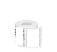 VVHKMSIL Compatibile con M110 Olographic MarkLife P50 Adesiva Carta Adesiva trasparente Bianco White Etichetta Rolto universale Fit per M200 M120 M220(50mm x 50mm-150 pcs)