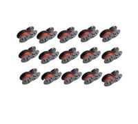 VVHKMSIL Compatibile con macchine da scrivere GR24BR Olympia Double Pack DIN 2103 DIN 32755 Black Red 12,7mm x 5,5 m(15 Pcs)