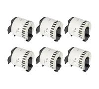 VVHKMSIL DK22205 Etichetta carta 62mm x 30.48m Compatibile continuo QL 800 ql580n ql700 ql1050n ql1115nwb ql 1100 ql 500 ql 560(6 pcs)