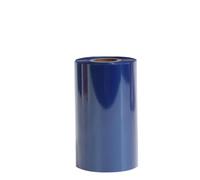 VVHKMSIL Nastro in cera 110 mm x 300 m compatibile con stampante per etichette di carta, stampante per codici a barre(Blue)