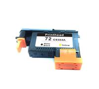 VVHKMSIL Rigarato 72 opachi giallo nero C9384A Printhead Compatibile con 72 DesignJet T1100 T1120 T1200 T1300 T1300PS T2300 T610 T770 T790 T795