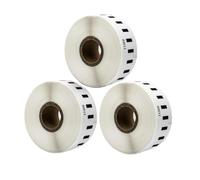 VVHKMSIL Rotoli di carta bianca da 3pk per uso compatibile con modelli di stampante etichetta 99010 99012 99014 11352 11354 11355(11355)