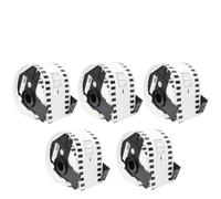 VVHKMSIL Rotolo di etichette da 62 mm x 30,48 metri compatibile con i materiali di consumo per stampante termica QL-700 QL-800 per numero di parte DK-22205 DK-2205(5 Pcs)