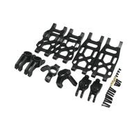 VVHKMSIL VKAR BISON 1/10 RC 4WD Auto di Controllo Remoto In Metallo Aggiornamento Montaggio Anteriore E Posteriore Bordo Del Braccio Dello Sterzo Tazza Girevole Posteriore C sedile(Black)