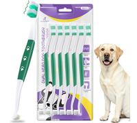 VVHOMIFE Spazzolino da denti per cani, doppia testa, testina ondulata a 60 radianti, avvolge i denti come una nuvola per la cura dentale e la pulizia del cane