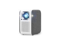 VVHUDA Mini proiettore Home Cinema intelligente per film Proiettore 4K Video Led Beam Smartphone TV Proiezione da parete (D come mostrato) Small Gift