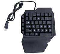 VVHUDA Tastiera a mano singola, mini tastiera portatile RGB retroilluminata a 35 tasti PC da gioco con una mano Tastiera meccanica cablata USB, per Windows, per Xbox One small gift